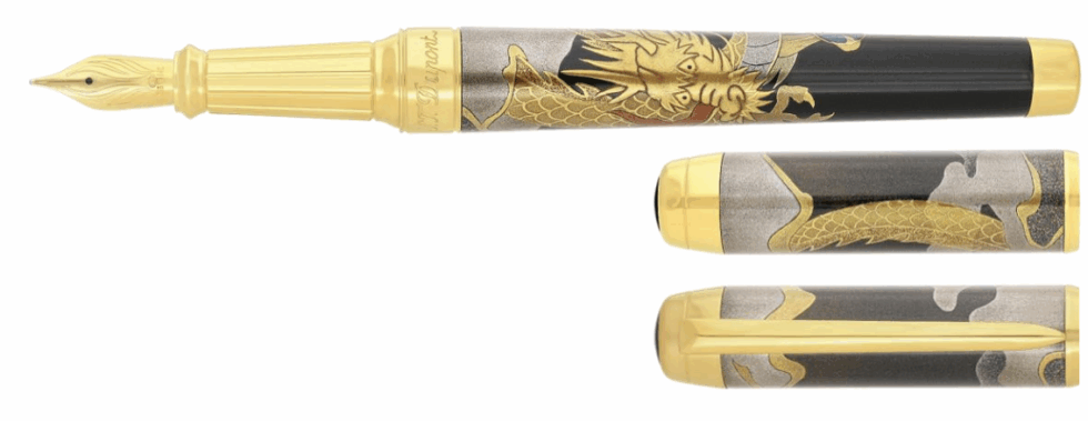 ST Dupont Line D Eternity XL Maki-e Dragon Fountain Pen